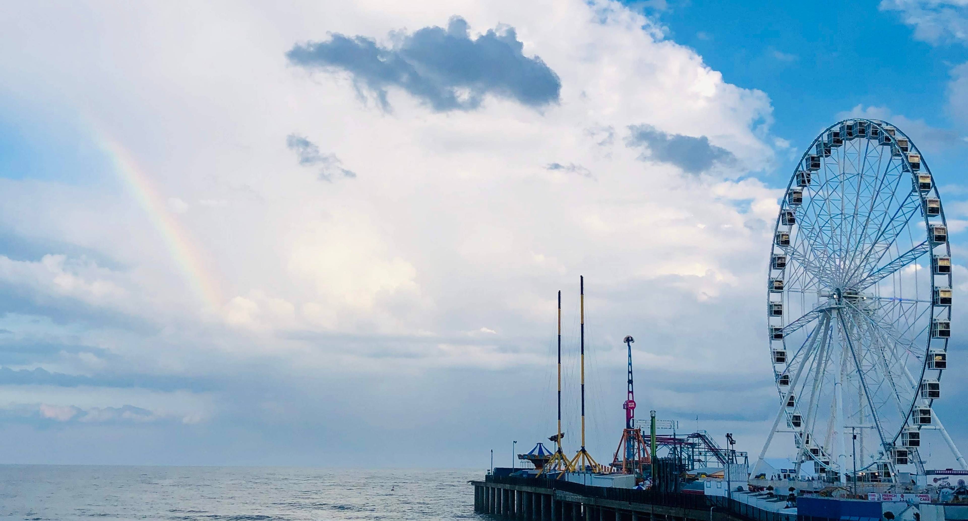 La côte du retour sur le littoral du New Jersey