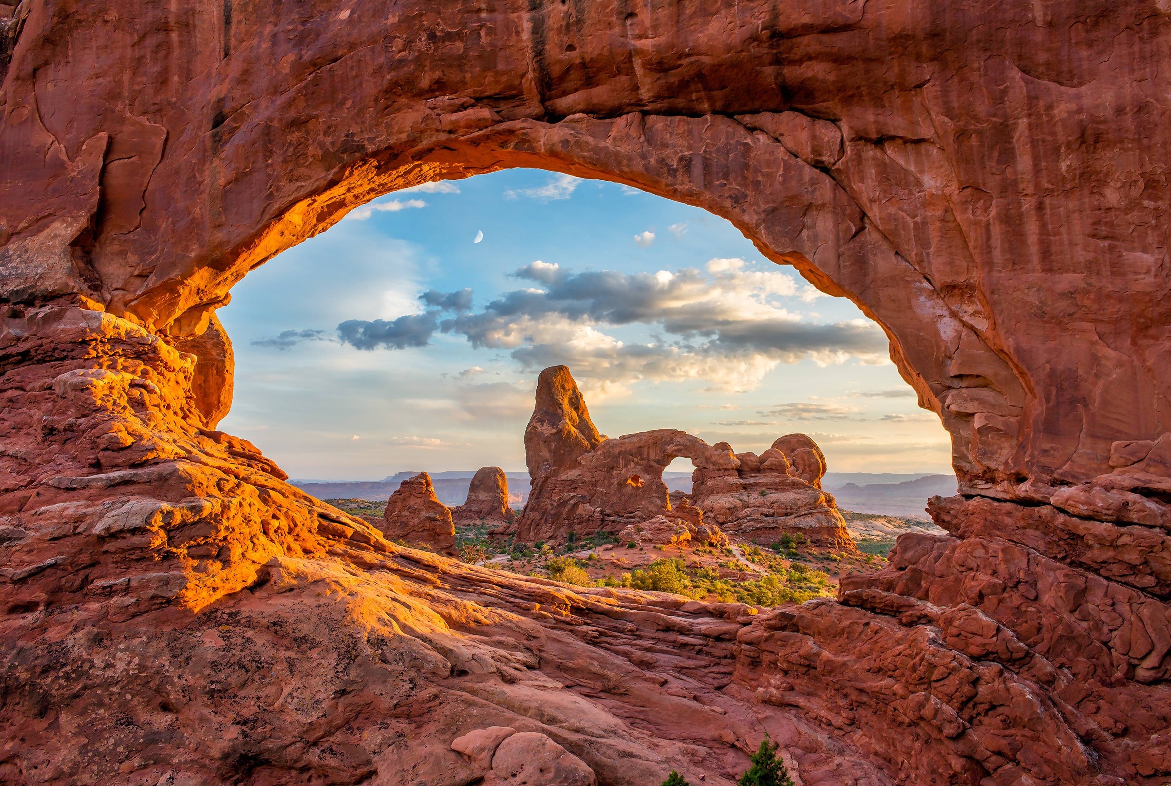 Iconic Landmarks of Arches and Canyonlands from Salt Lake City