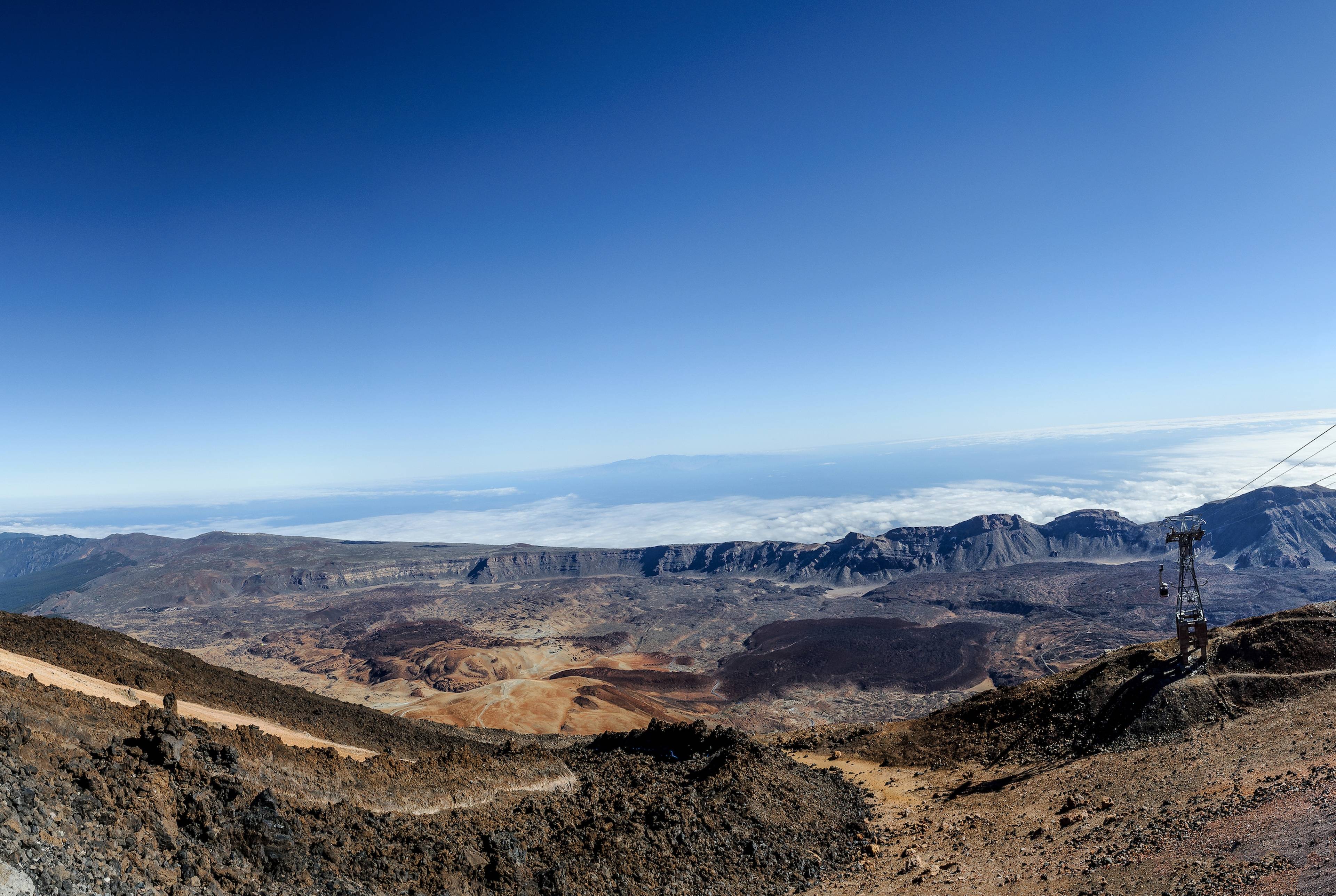 テイデの体験。テネリフェ島の壮大な火山でのトレッキングと星空観察