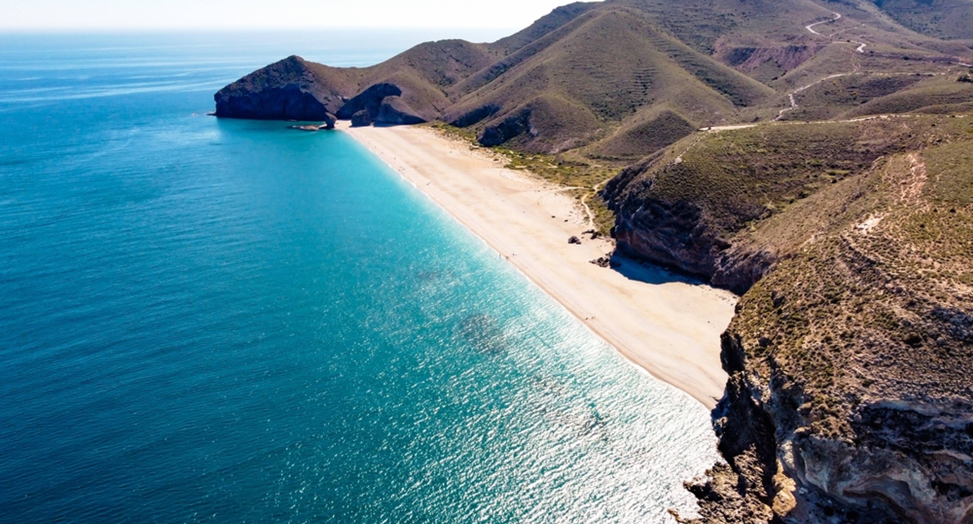 The White Village of Mojacar, Scenic Route and the Beach of Los Muertos