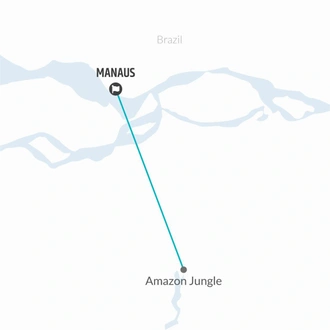 tourhub | Bamba Travel | Manaus Amazon Jungle Sunrise Experience 2D/1N | Tour Map