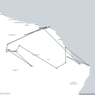 tourhub | Today Voyages | Authentic of Oman - Superior Category | Tour Map