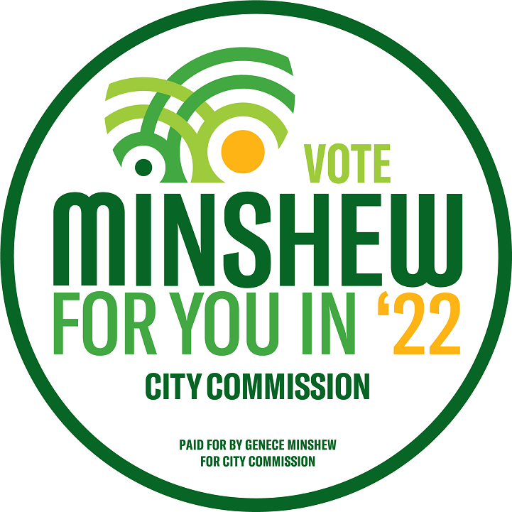 Genece Minshew for City Commission logo