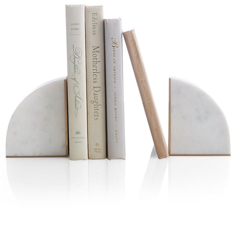 Marble Brass Bookends Set - PoweredByPeople