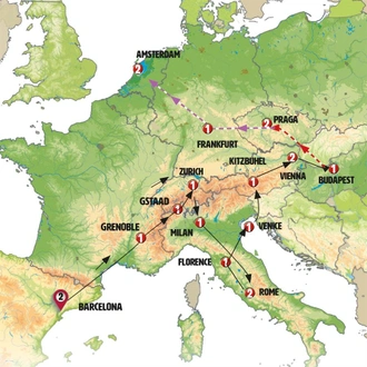 tourhub | Europamundo | Magical Europe with Budapest | Tour Map