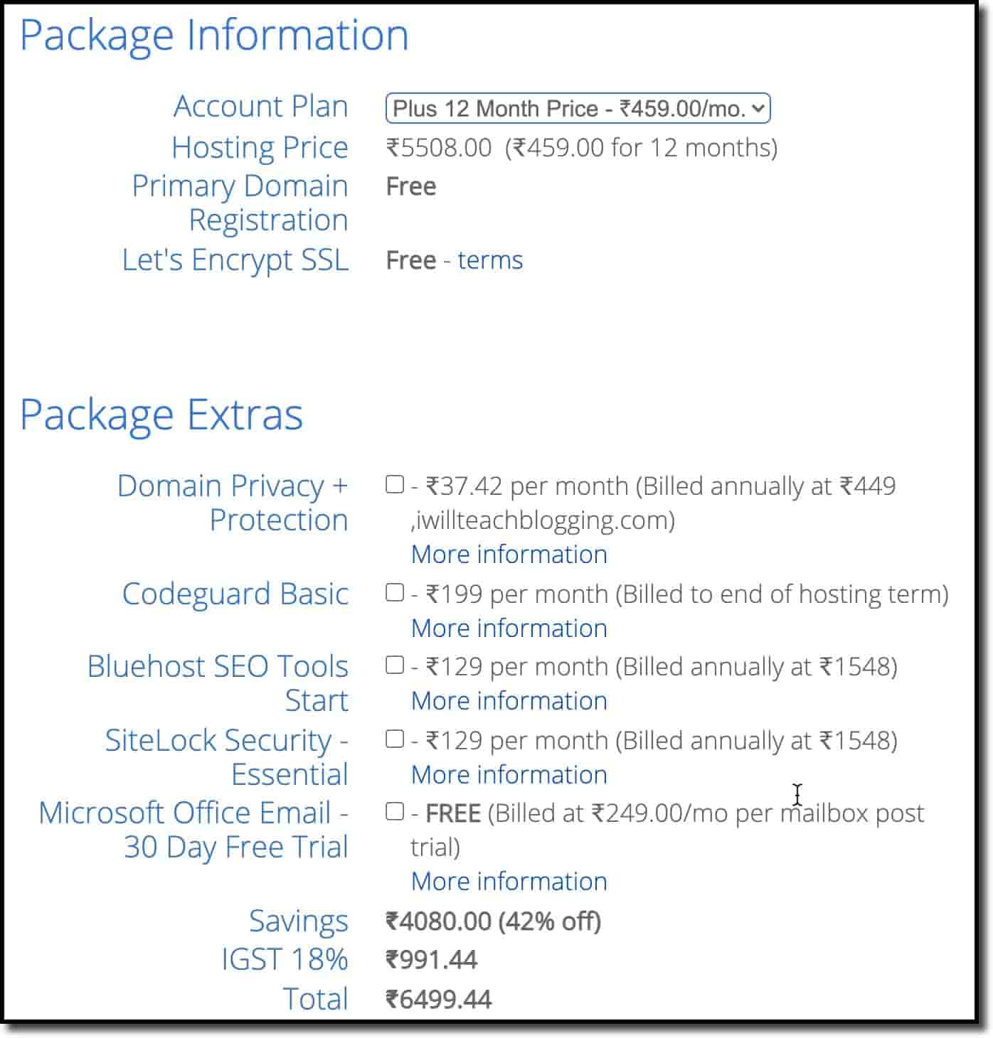 Package Information Dale
