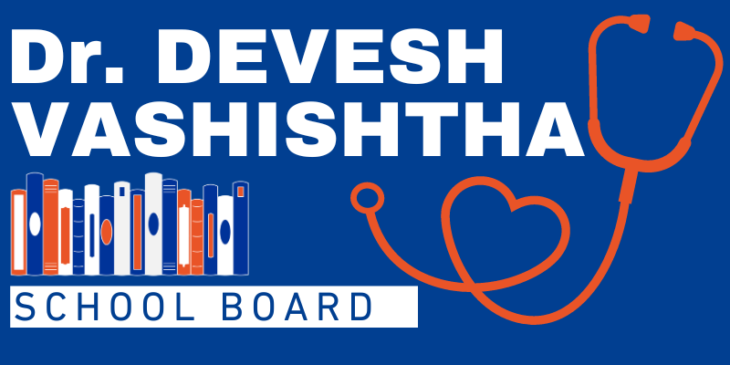 Vashishtha for School Board 2024 logo