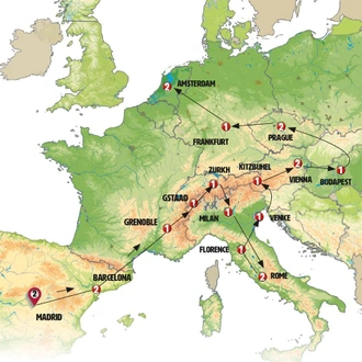 tourhub | Europamundo | Artistic Mosaic | Tour Map