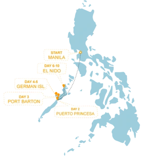 tourhub | One Life Adventures | Philippines 14 Day Tour | Tour Map