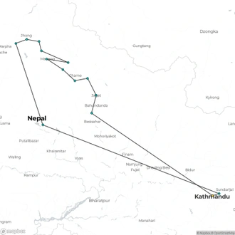 tourhub | Sherpa Expedition Teams | Annapurna Circuit Trek | Tour Map