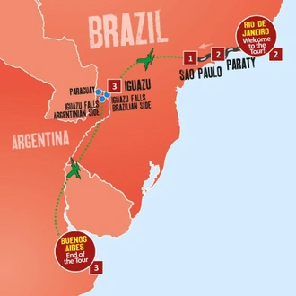 tourhub | Expat Explore Travel | Brazil, Iguazu & Argentina Delights - 13 Days 