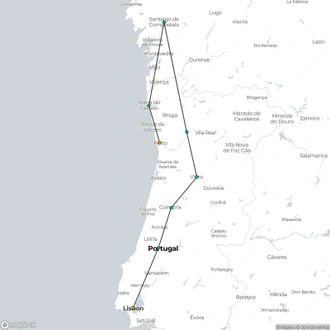 tourhub | Today Voyages | Portugal Meets Spain, Self-drive (Multi country) | Tour Map