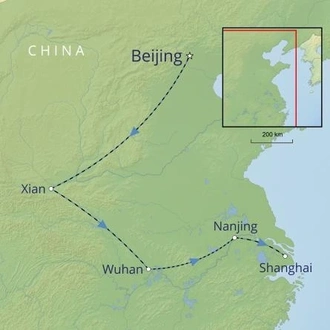 tourhub | Cox & Kings | China in Style by Rail | Tour Map