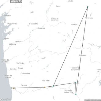 tourhub | CroisiEurope Cruises | Family Club - From Portugal to Spain: Porto, the Douro Valley (Portugal) and Salamanca (Spain) (port-to-port cruise) | Tour Map