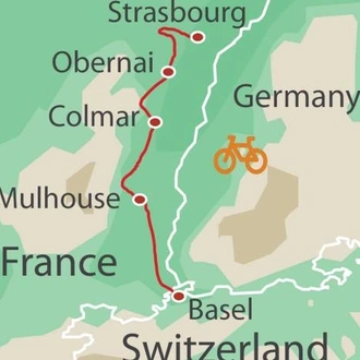 tourhub | UTracks | Alsace by Bike | Tour Map