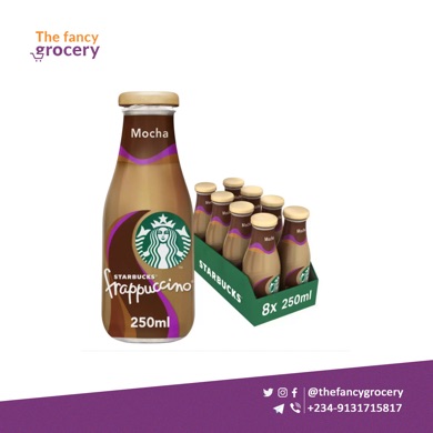 Starbucks Frappuccino Coffee Glass Bottle 250ml (8 pack)