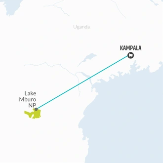 tourhub | Bamba Travel | Uganda Gorilla & Lake Safari 5D/4N | Tour Map