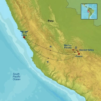 tourhub | Indus Travels | Essential Peru | Tour Map