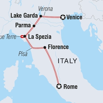 tourhub | Intrepid Travel | Essential Italy | Tour Map