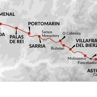 tourhub | Explore! | Camino De Santiago | Tour Map