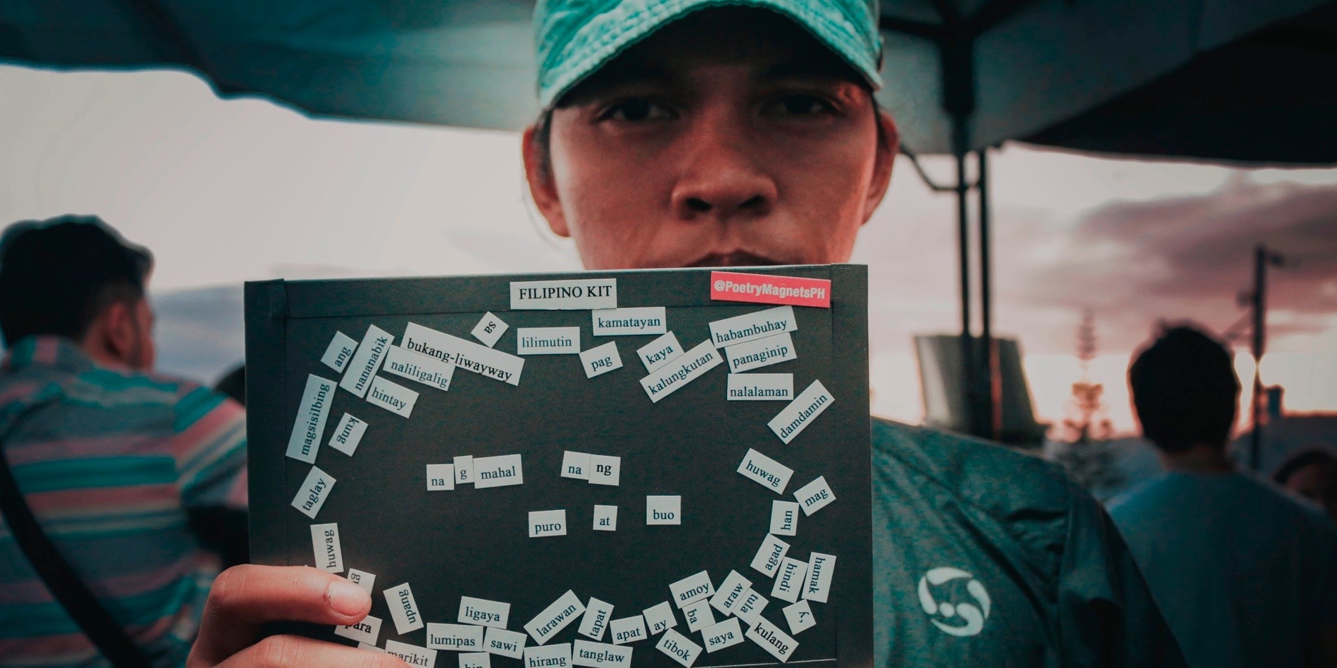 PHOTO GALLERY: Bullet Dumas, Tom's Story, crwn, and more artists have some fun with Poetry Magnets to tell us about their Tagaytay Art Beat experience