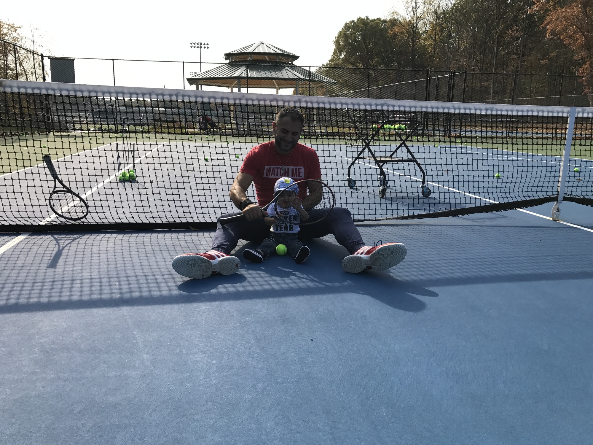 Peter O. teaches tennis lessons in Paramus, NJ