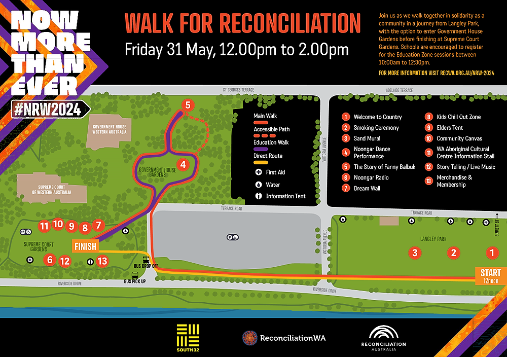 Walk for Reconciliation Map