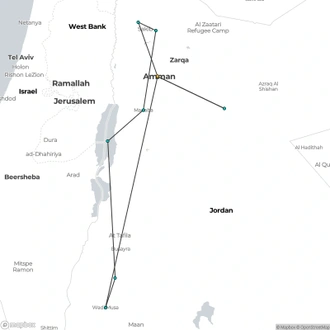 tourhub | Encounters Travel | Jordan Encounters | Tour Map