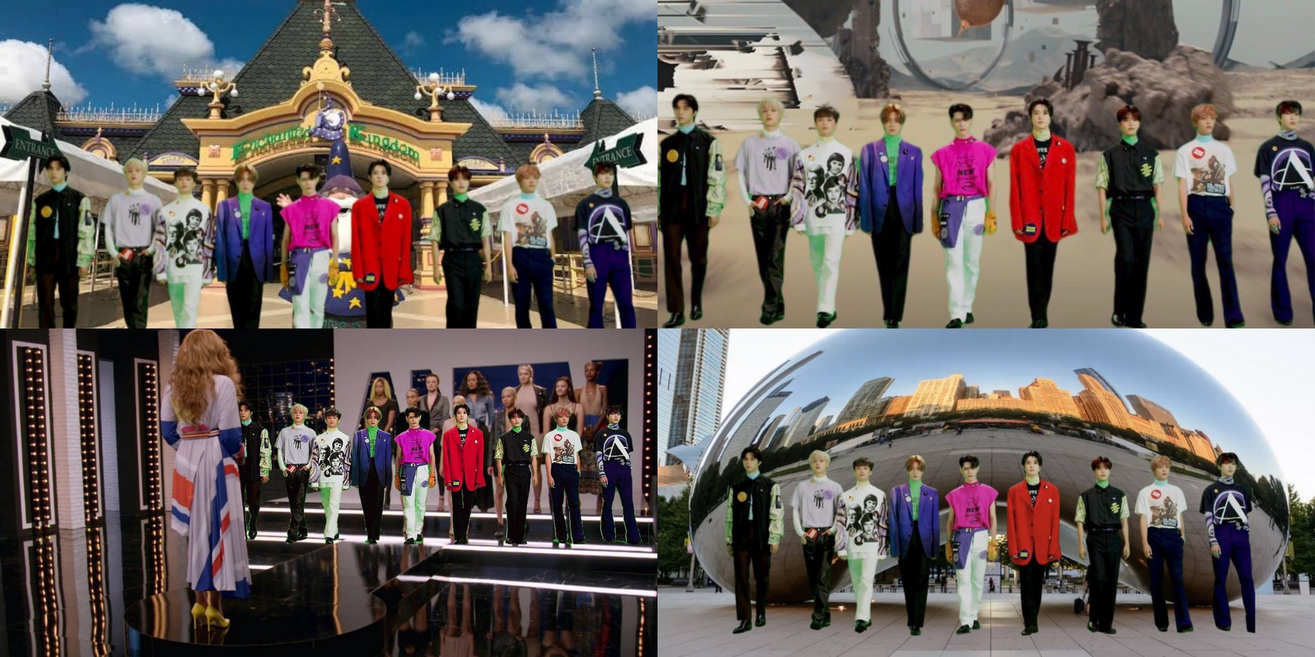 Fans take NCT 127 to Enchanted Kingdom, Cloud Gate, KWANGYA, and beyond thanks to green screen Sticky Mood Sampler clip