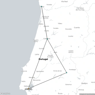 tourhub | Today Voyages | Portugal Discovery, Self-drive | Tour Map