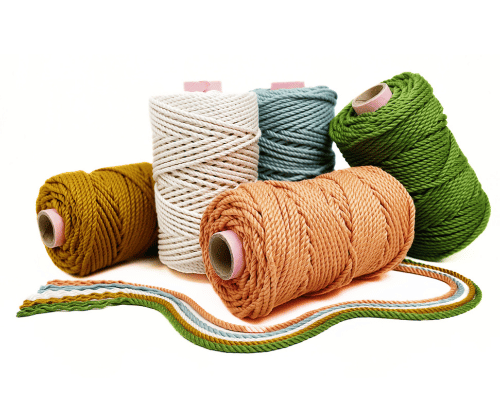 5mm 100% Recycled Cotton Rope - Bundles  Recycled cotton, Cotton rope,  Modern macrame
