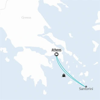 tourhub | Bamba Travel | Santorini Experience 7D/6N | Tour Map