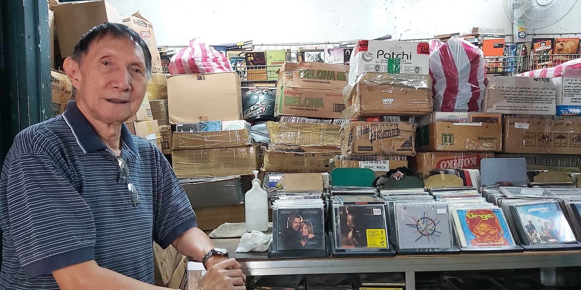 Check out Mang Greg's CD shop in Cartimar, Manila