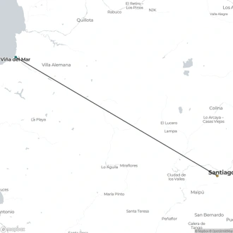 tourhub | Tangol Tours | 4-Day Trip Santiago | Tour Map