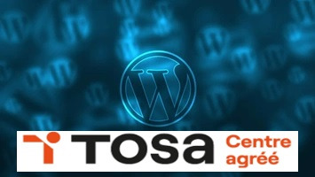 Représentation de la formation : WordPress  : TOSA - niveau opérationnel