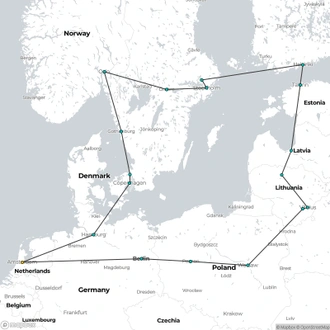 tourhub | Expat Explore Travel | Northern Explorer Christmas & New Year | Tour Map