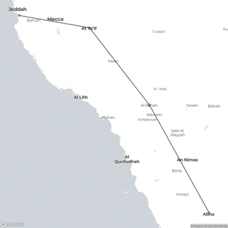 tourhub | Crooked Compass | Mountains of Arabia | Tour Map