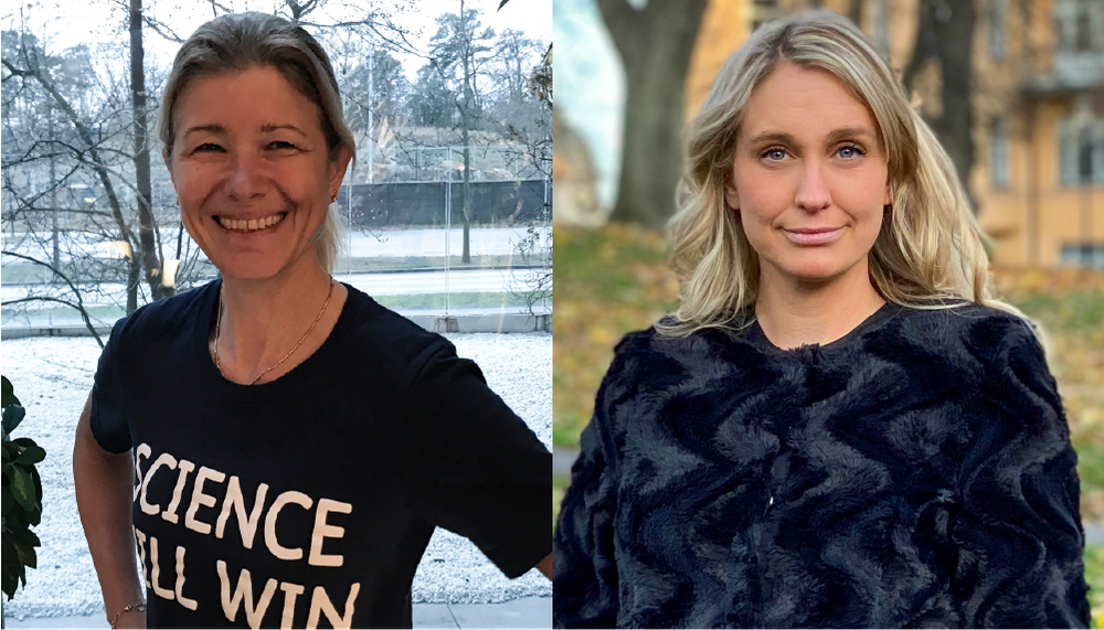 Malin Parkler, vd på Pfizer Sverige och Helena Strigård, vd för SwedenBIO, branschorganisationen för life science-industrin