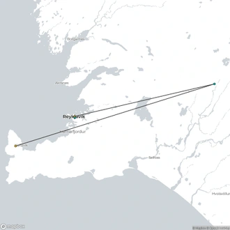 tourhub | Marina Travel | 6D5N Iceland | Golden Circle, South Coast, Snæfellsnes, Reykjavik City Tour & Airport Transfer | Tour Map