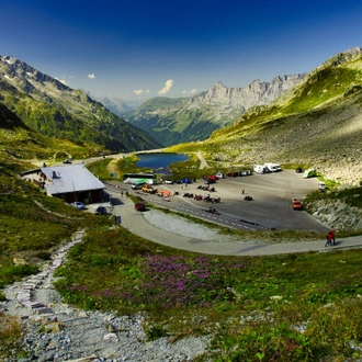 tourhub | Epikdrives | Swiss Alps Drive🇨🇭TOP Mountain Passes of Switzerland in a PORSCHE ⛰️🚗 pre-set sat-nav guided 