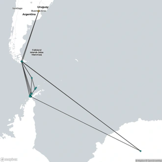 tourhub | Today Voyages | Antarctica - Discovery and learning voyage + navigational workshop | Tour Map