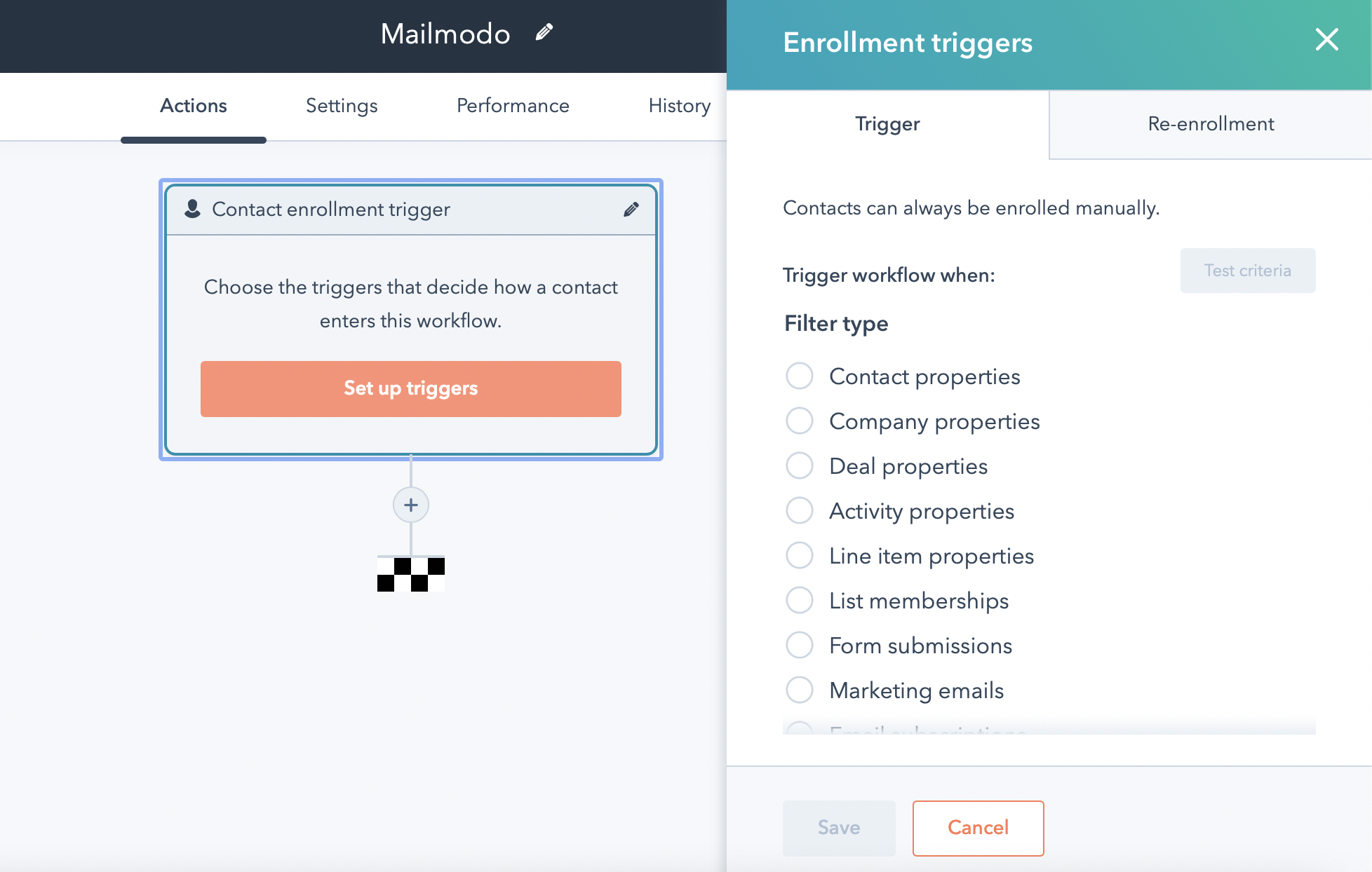 How to trigger emails in Mailmodo through HubSpot