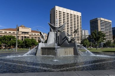 Thee Rivers Fountain Adelaide