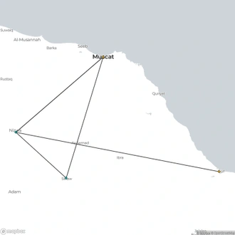 tourhub | Today Voyages | Rendezvous With Oman Superior | Tour Map