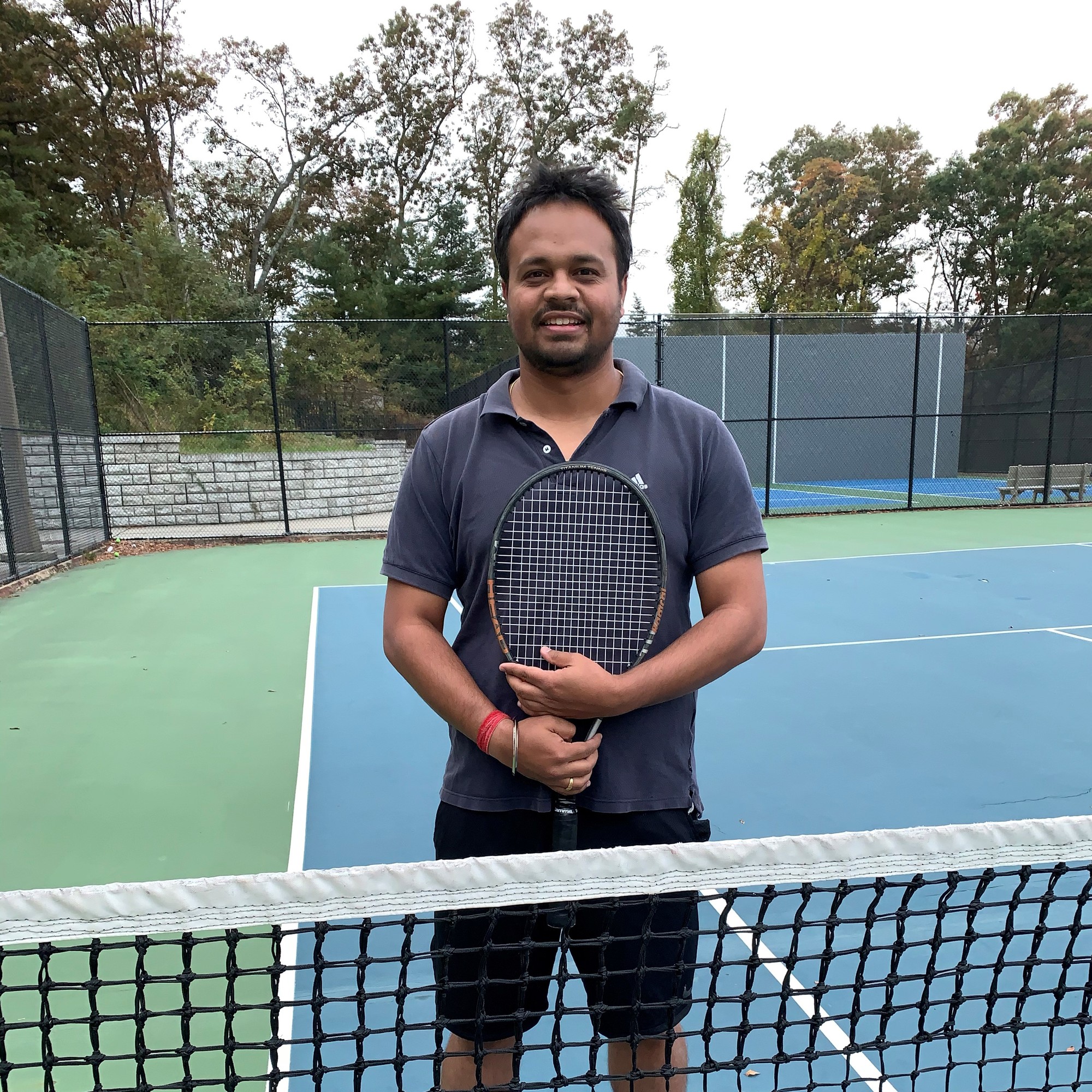 Prasurjya B. teaches tennis lessons in Hicksville, NY