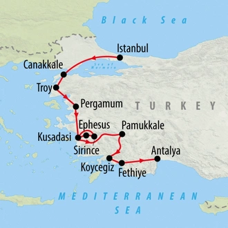 tourhub | On The Go Tours | Best of Turkey - 11 days | Tour Map