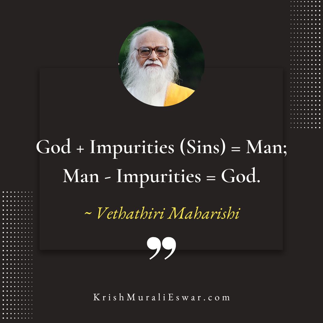 Karma Imprints Quote by Vethathiri Maharishi