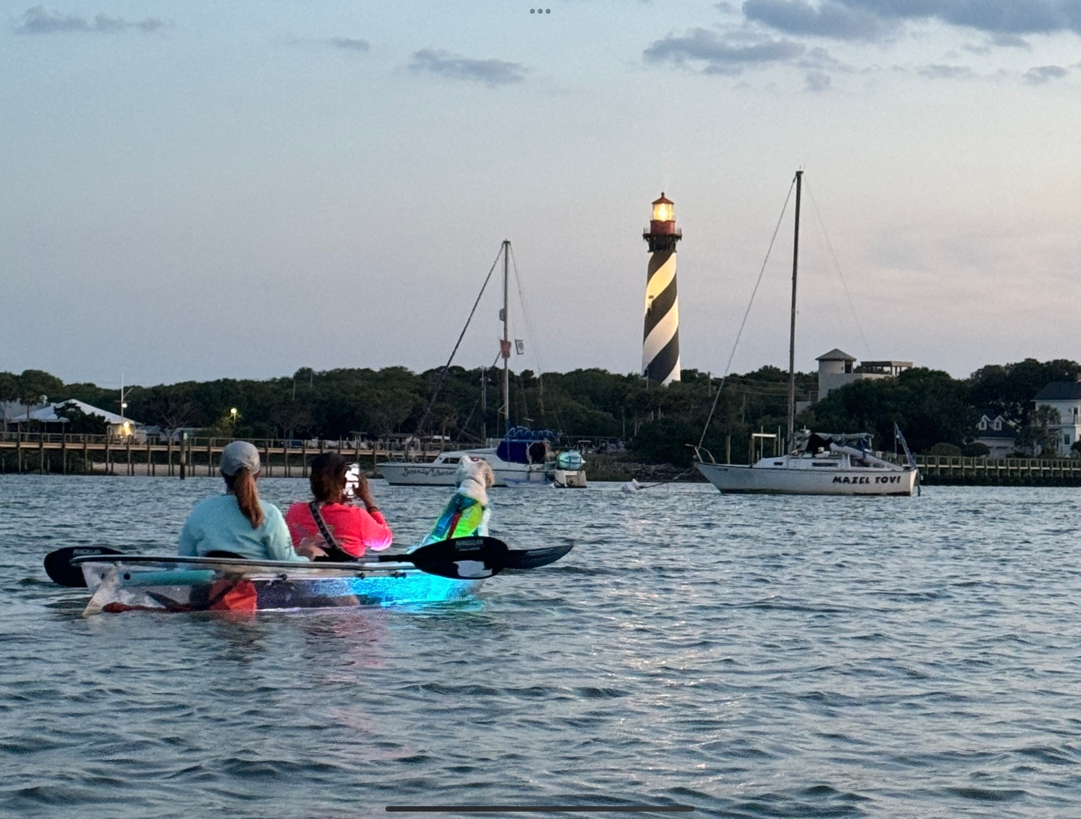 St. Augustine - Lighthouse Sunset & Glow Clear Kayak Tour