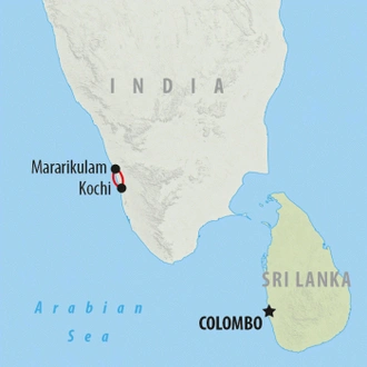 tourhub | On The Go Tours | Mararikulam Beach - 5 days | Tour Map