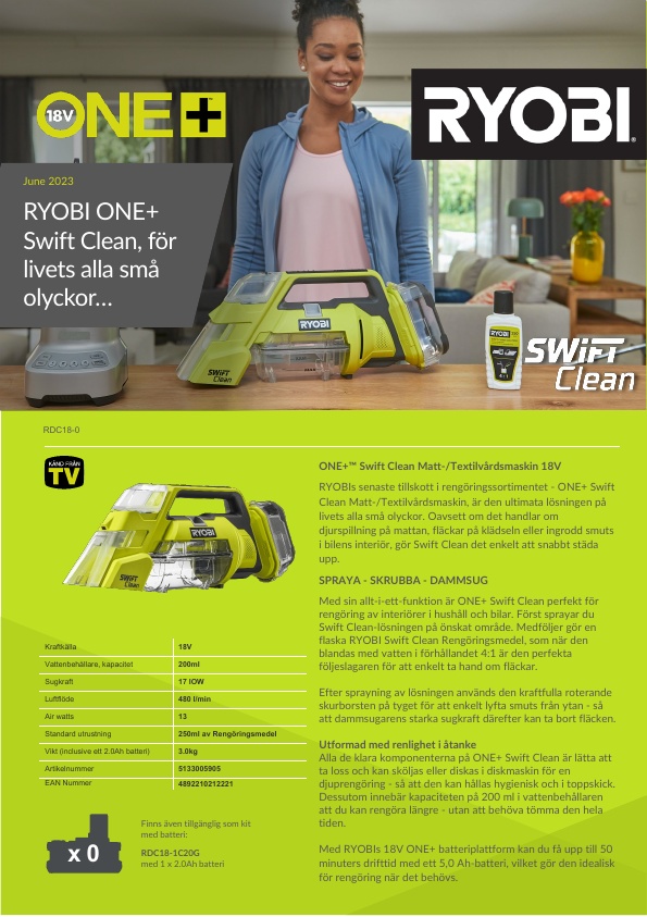 Pressrum - Sverige - Swift Clean 